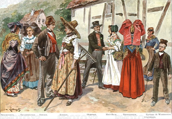 ''Les Costumes de l'Alsace', 1924. Creator: P Kauffmann.