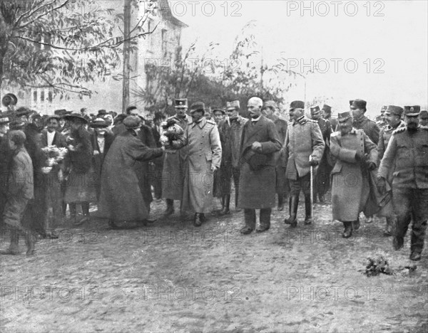 'En Serbie Reconquise; Le prince Alexandre, regent du royaume serbe-croate-slovene, est..., 1918. Creator: Marianovic.