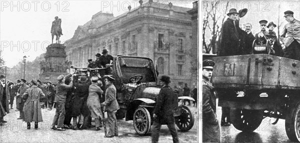 'La Nouvelle Europe; la guerre civile a Berlin; le 24 decembre 1918, des revolutionnaires..., 1918 Creator: Unknown.