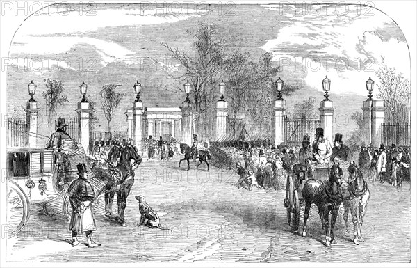 New Buckingham-Gate, St. James's Park, 1857. Creator: Unknown.