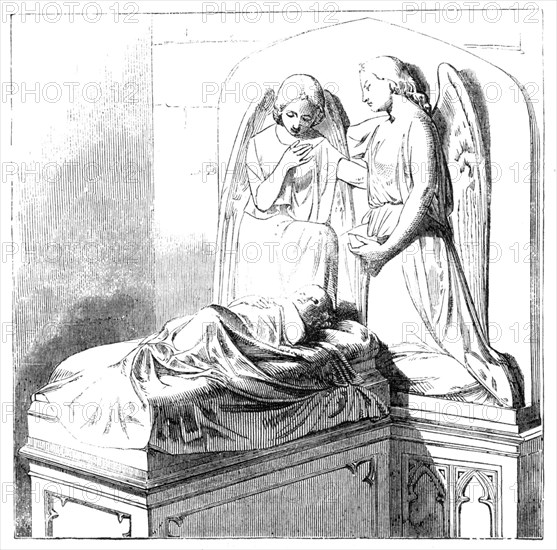 Altar-tomb and Sculpture in Ledbury Church, 1857.  Creator: Unknown.