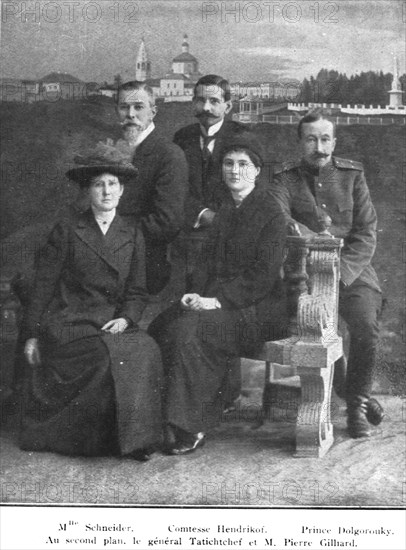 ''La fin tragique des Romanof; De ce groupe de cinc personnes, M. Pierre Gilliard seul..., 1918. Creator: Unknown.