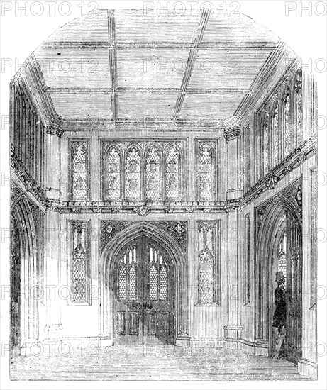 Vestibule to the Library of the House of Commons, 1857. Creator: Unknown.