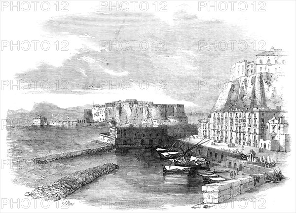 Pizzofalcone and Castello dell'Uovo, at Naples, 1857. Creator: Unknown.