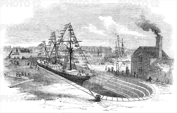 The Great Western Docks, Plymouth: the Graving Dock, 1857. Creator: Unknown.