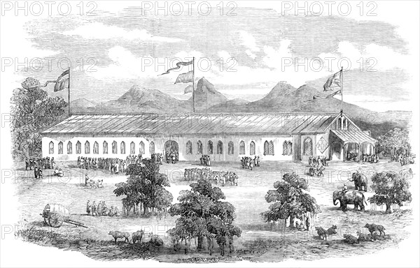 The Industrial and Agricultural Exhibition at Coimbatore, Madras Presidency, 1857. Creator: Unknown.