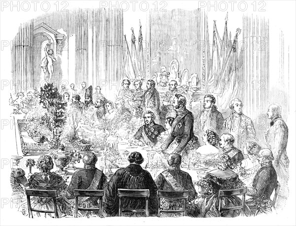 Banquet to Her Majesty's Ministers at the Mansion House, 1857. Creator: Unknown.