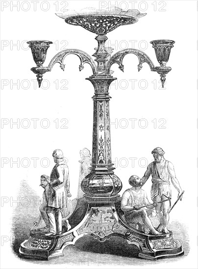 Plate presented by the Inhabitants of Calcutta to Sir Rowland MacDonald Stephenson..., 1857. Creator: Unknown.