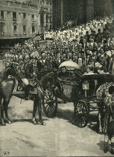 'The Diamond Jubilee: Thanksgiving Service at St. Paul's Cathedral', c1900. Creator: W.D..