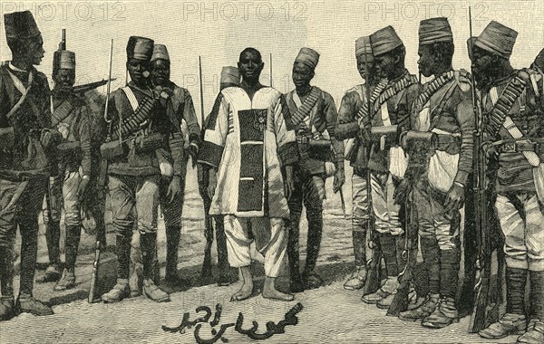 'The Emir Mahmud Under Guard', 1898, (c1900).  Creator: Unknown.