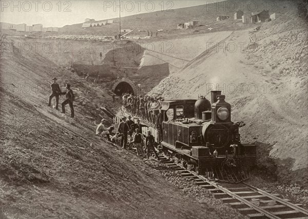 'Laing's Nek Tunnel', c1900. Creator: N. P. Edwards.