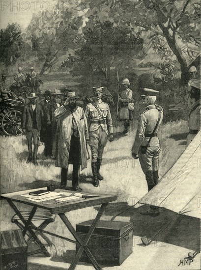 'Cronje's Surrender', 27 February 1900, (c1900). Creator: Marguerite Jacob.