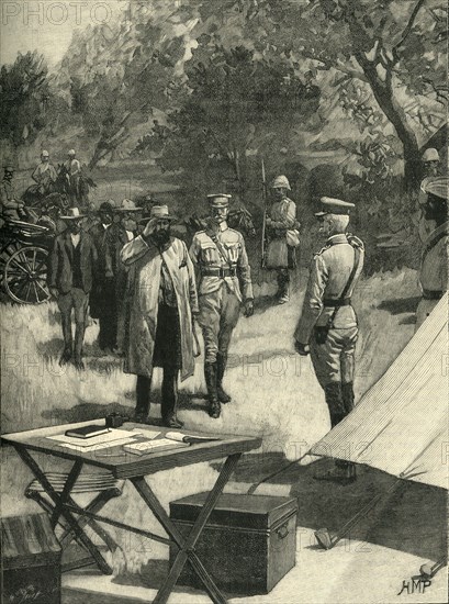 'Cronje's Surrender', 27 February 1900, (c1900).  Creator: Marguerite Jacob.