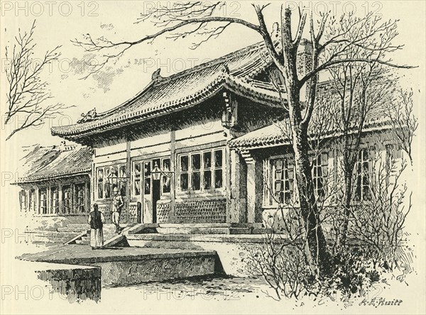 'The British Legation, Peking', c1900. Creator: A.E. Huitt.