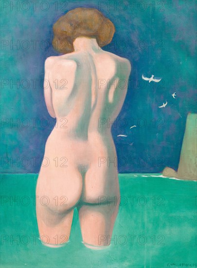 Baigneuse aux mouettes, 1919. Creator: Vallotton, Felix Edouard (1865-1925).