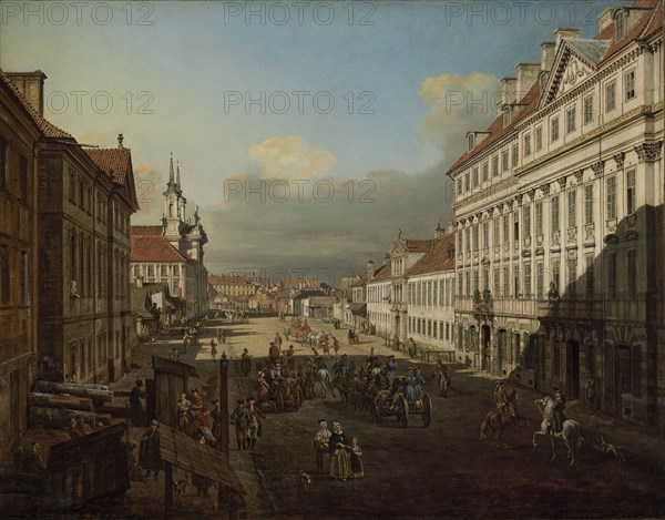 Dluga Street, Warsaw, 1777. Creator: Bellotto, Bernardo (1720-1780).