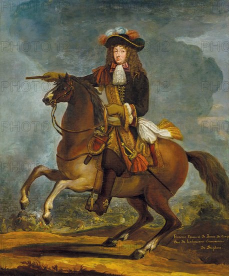 Equestrian portrait of François Emmanuel de Bonne de Créquy (1596-1677). Creator: Meulen, Adam Frans, van der (1632-1690).