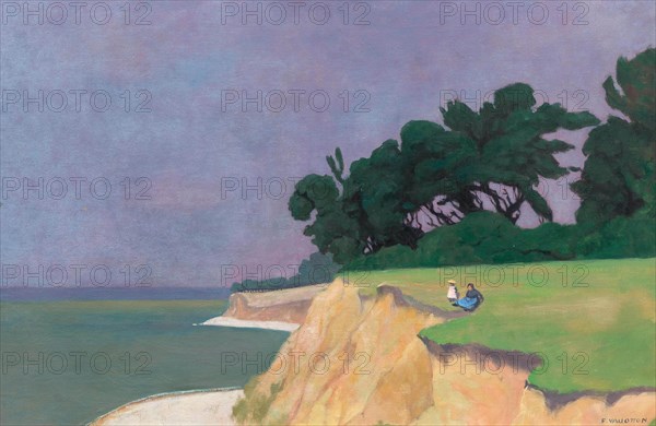 Falaise à Vasouy, 1910. Creator: Vallotton, Felix Edouard (1865-1925).