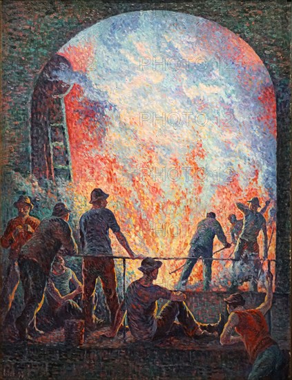 L' Aciérie (The Steelworks), 1895. Creator: Luce, Maximilien (1858-1941).