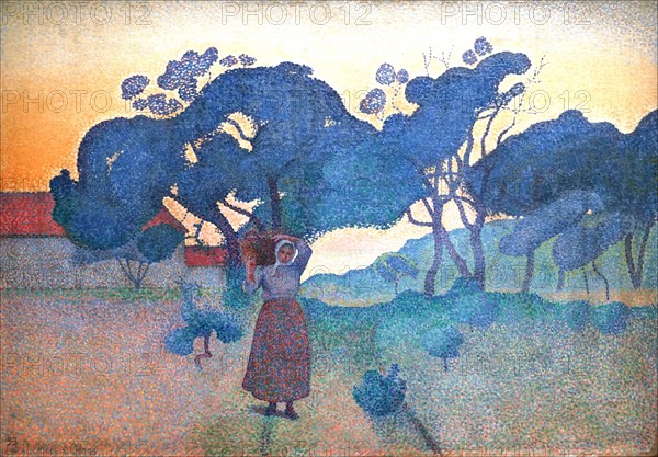 La Ferme (Soir), c.1892-1893. Creator: Cross, Henri Edmond (1856-1910).