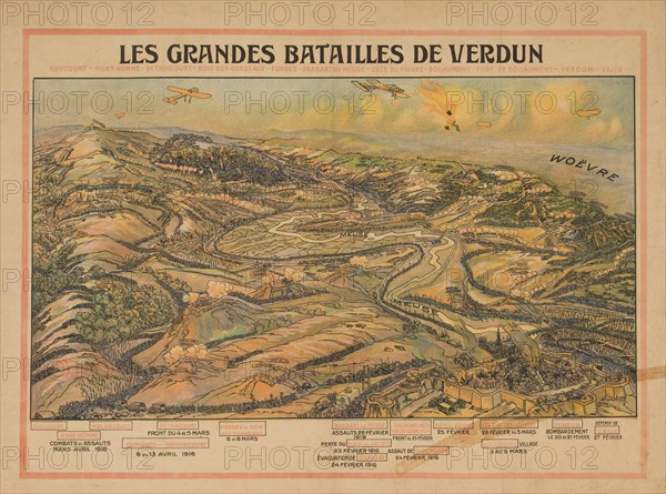 Les grandes batailles de Verdun, c.1920. Creator: Auglay, Lucien (1880-1947).