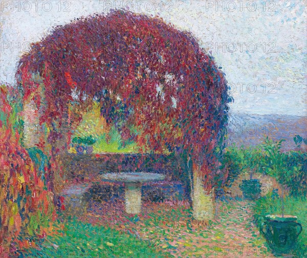 Pergola Nord-Ouest de Marquayrol en fin d'automne, ca 1910-1920. Creator: Martin, Henri (1860-1943).