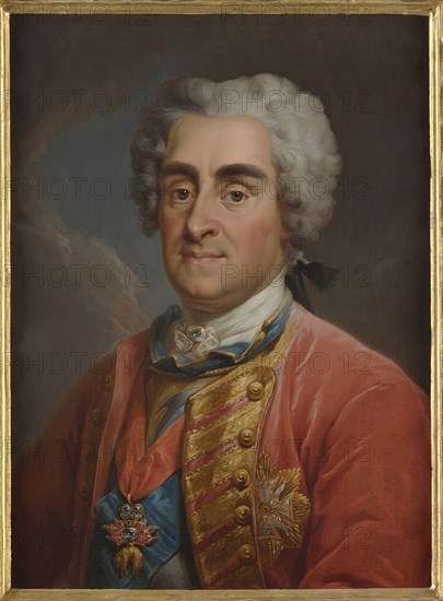 Portrait of Augustus II the Strong (1670-1733), 1768-1771. Creator: Bacciarelli, Marcello (1731-1818).