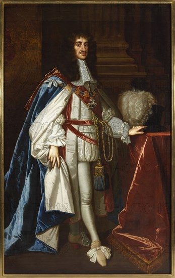 Portrait of Charles II of England (1630-1685), 1670. Creator: Lely, Sir Peter (1618-1680).