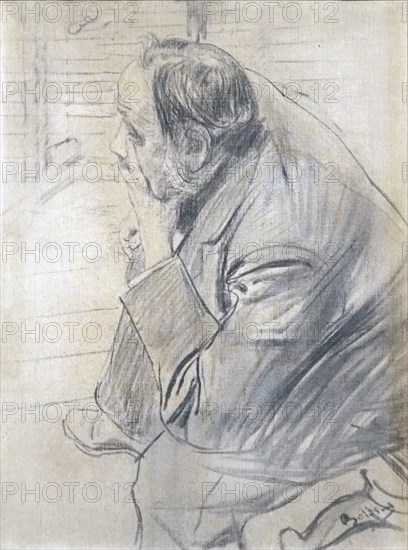 Portrait of Edgar Degas. Creator: Boldini, Giovanni (1842-1931).