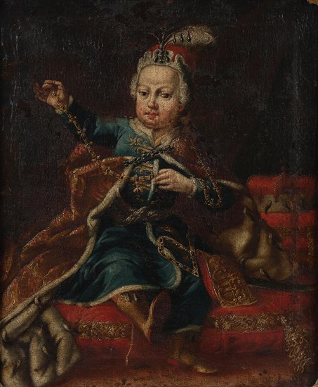 Portrait of Emperor Joseph II (1741-1790) as child, c.1745. Creator: Anonymous.