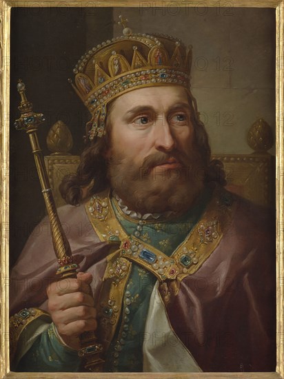 Portrait of Louis I of Hungary (1326-1382), 1768-1771. Creator: Bacciarelli, Marcello (1731-1818).