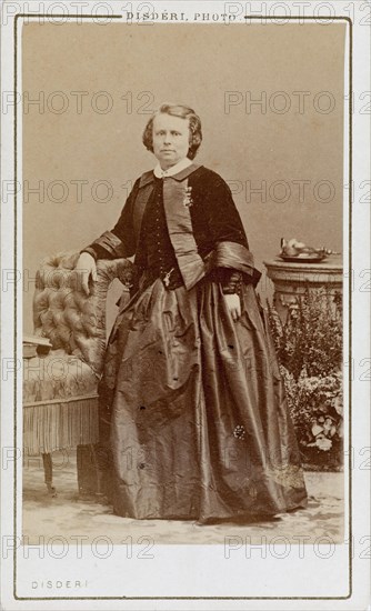 Portrait of Rosa Bonheur (1822-1899), c.1880. Creator: Disdéri, André Adolphe-Eugène (1819-1889).