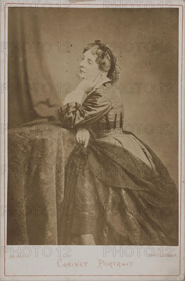 Portrait of the actress and singer Virginie Déjazet (1798-1875), 1873. Creator: Disdéri, André Adolphe-Eugène (1819-1889).
