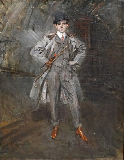 Portrait of the Caricaturist Georges Goursat (1863-1934), Pseudonym "Sem", 1902. Creator: Boldini, Giovanni (1842-1931).