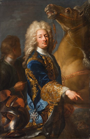 Portrait of William VIII, Landgrave of Hesse-Kassel (1682-1760), First third of 18th cen.. Creator: Quiter, Hermann Hendrik, the Younger (active 1700-1731).