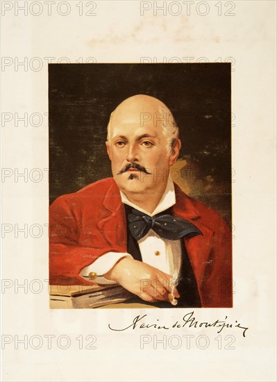 Portrait of Xavier de Montépin (1823-1902), c.1890. Creator: Anonymous.