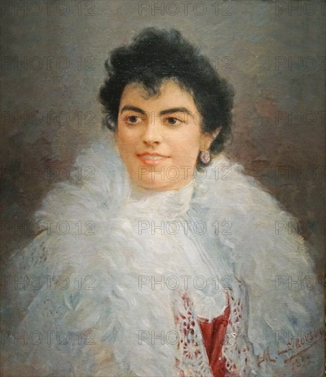 Self-portrait, 1899. Creator: Greffulhe, Elisabeth, Comtesse (1860-1952).