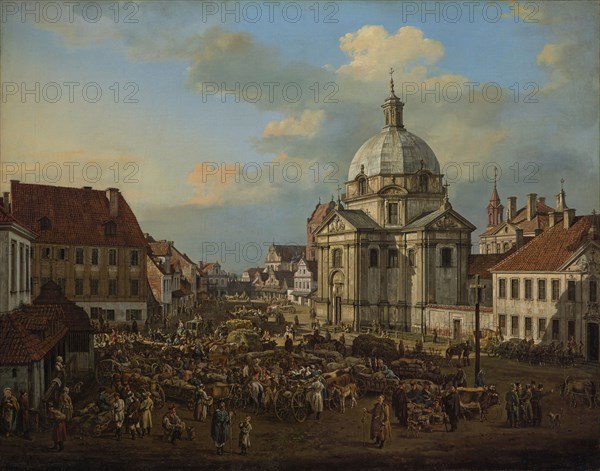 The Church of the Benedictine Nuns of Perpetual Adoration of the Blessed Sacrament, 1778. Creator: Bellotto, Bernardo (1720-1780).