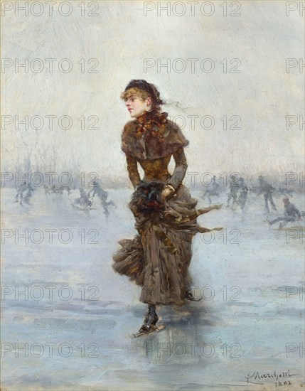 The Figure Skater, 1883. Creator: Marchetti, Ludovico (1853-1909).