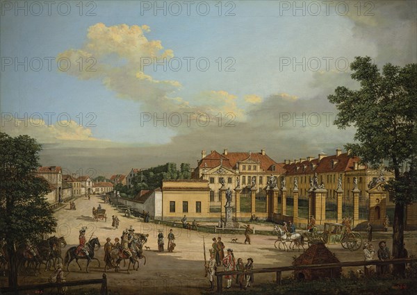 The Mniszech Palace in Warsaw, 1779. Creator: Bellotto, Bernardo (1720-1780).