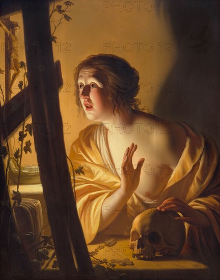 The Repentant Mary Magdalene, ca 1625. Creator: Honthorst, Gerrit, van (1590-1656).