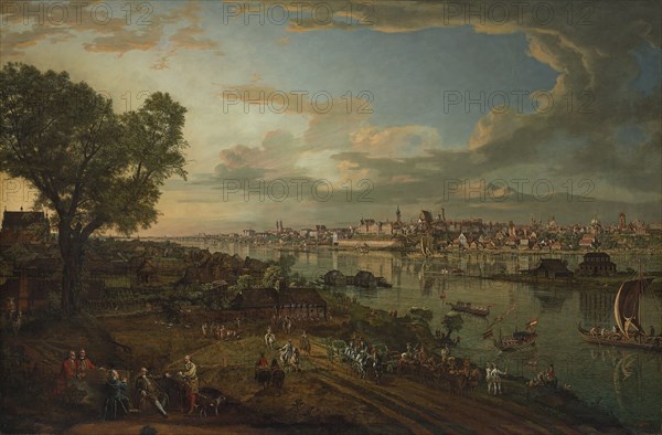 View of Warsaw from the side of the Praga District, 1770. Creator: Bellotto, Bernardo (1720-1780).