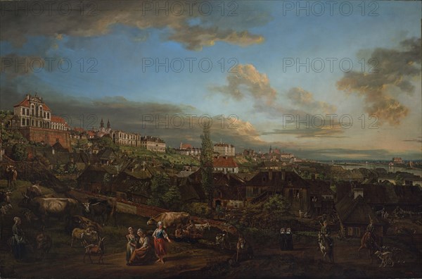 View of Warsaw with the Ordynacki Palace, 1772. Creator: Bellotto, Bernardo (1720-1780).