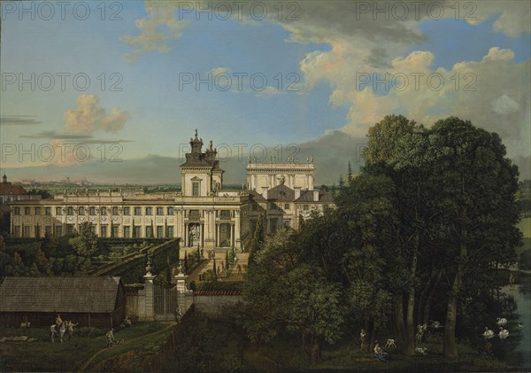 Wilanów Palace as seen from south, 1777. Creator: Bellotto, Bernardo (1720-1780).