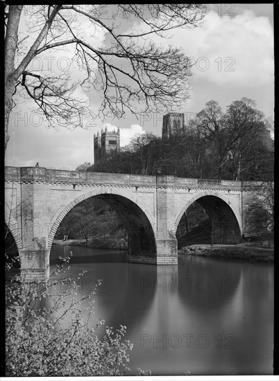 Durham Cathedral, Palace Green, Durham, County Durham, 1948. Creator: Margaret F Harker.