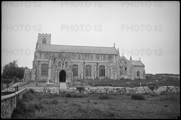 St Margaret's Church, Cley Green, Cley Next the Sea, North Norfolk, Norfolk, 1932. Creator: Marjory L Wight.