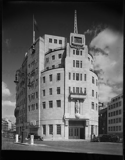 Broadcasting House, Portland Place, Marylebone, City of Westminster, London, 1945-1960. Creator: Margaret F Harker.