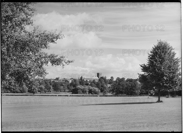 St Albans Cathedral, St Albans, Hertfordshire, July 1958. Creator: Margaret F Harker.