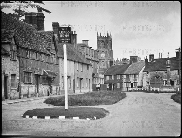 High Street, Steeple Ashton, Wiltshire, 1932. Creator: Marjory L Wight.