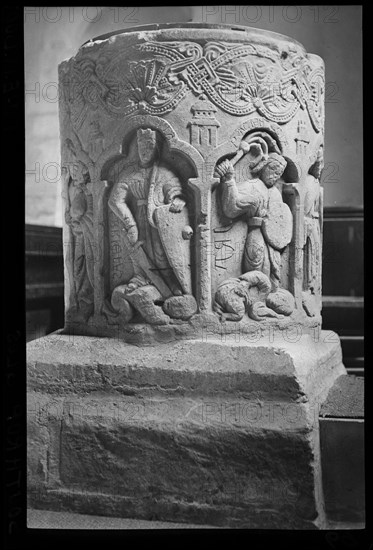 St Peter's Church, Southrop, Cotswold, Gloucestershire, 1940-1949. Creator: Ethel Booty.